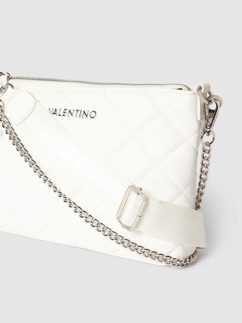 Handtasche in Stepp-Optik in ecru