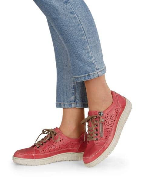 Schnürschuh mit seitlichem Reißverschluss