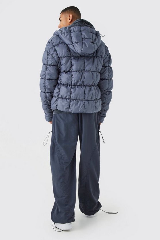 Geraffte Steppjacke