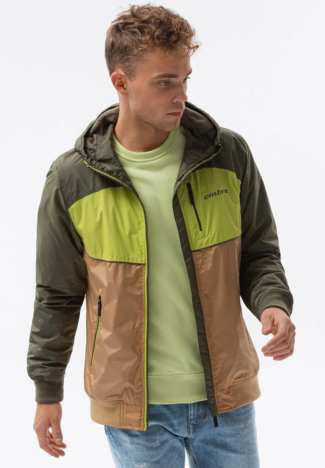 Chaqueta de entretiempo ombré