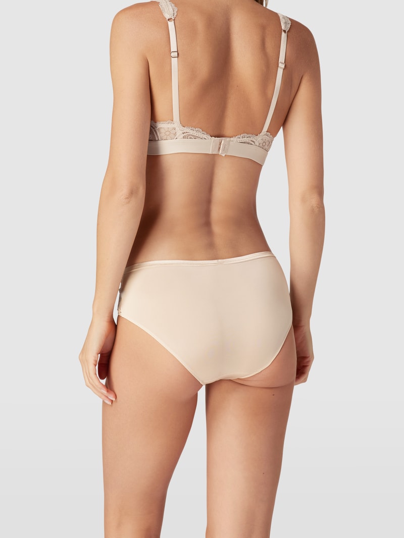 Slip mit Spitze-Details Modell 'Poetry Fame' in beige