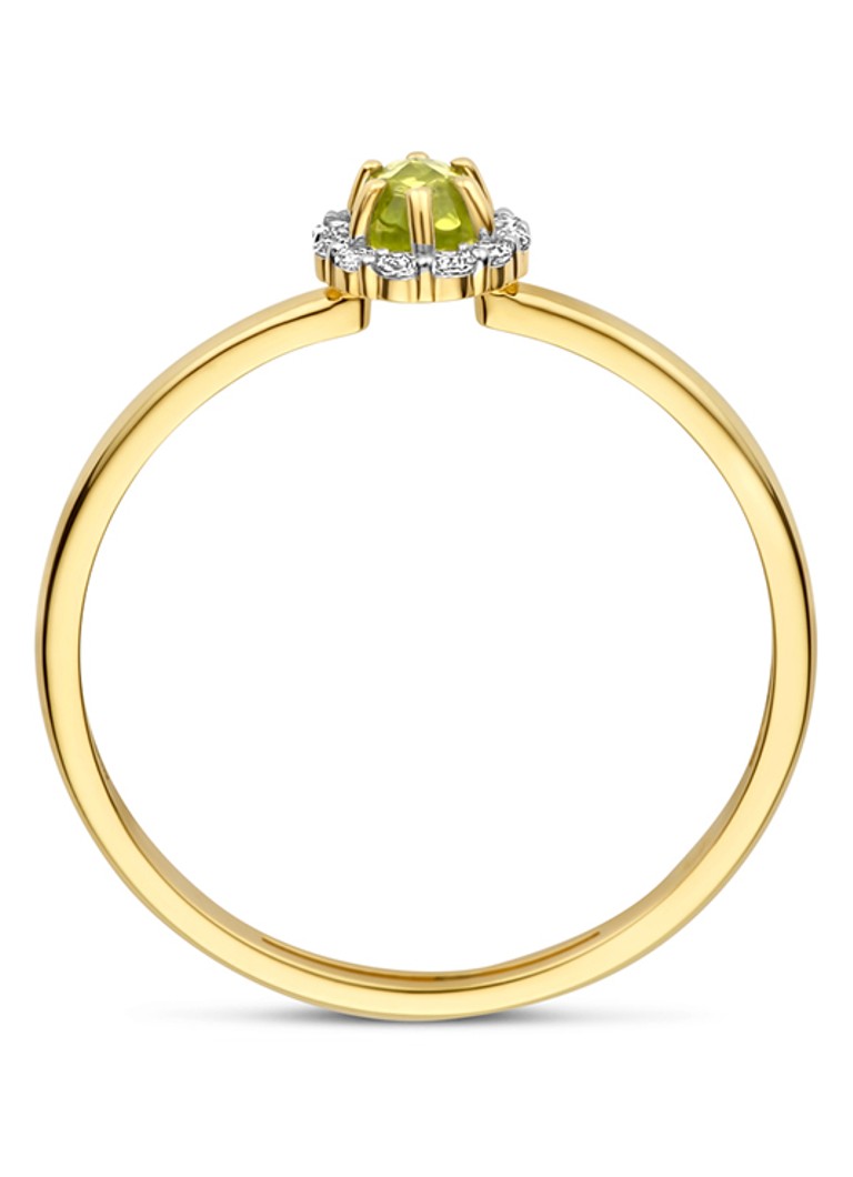 Blush Ring of 14 carat yellow gold with stone 1258YGP