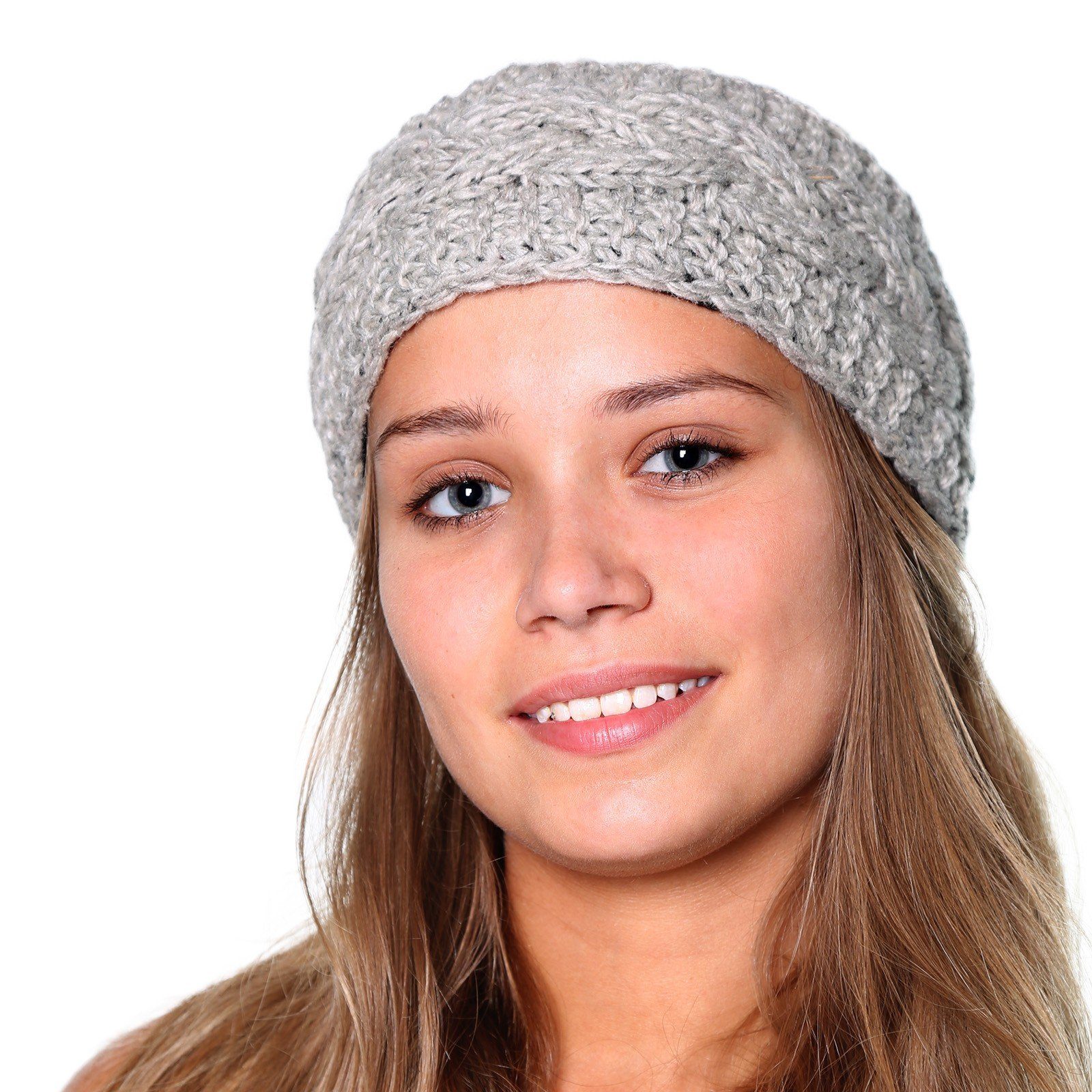 KUNST UND MAGIE Ohrenwärmer Kunst und Magie Ohrwärmer Stirnband Haarband aus Wolle gestrickt