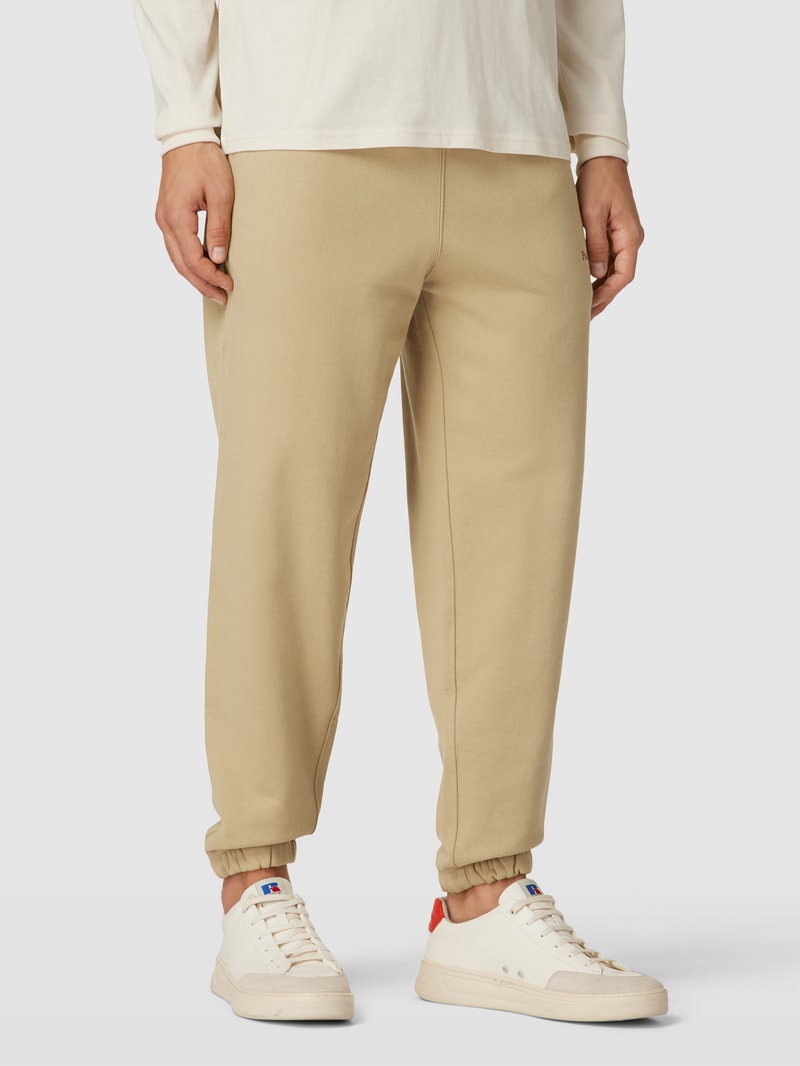 Sweatpants mit Label-Detail in khaki
