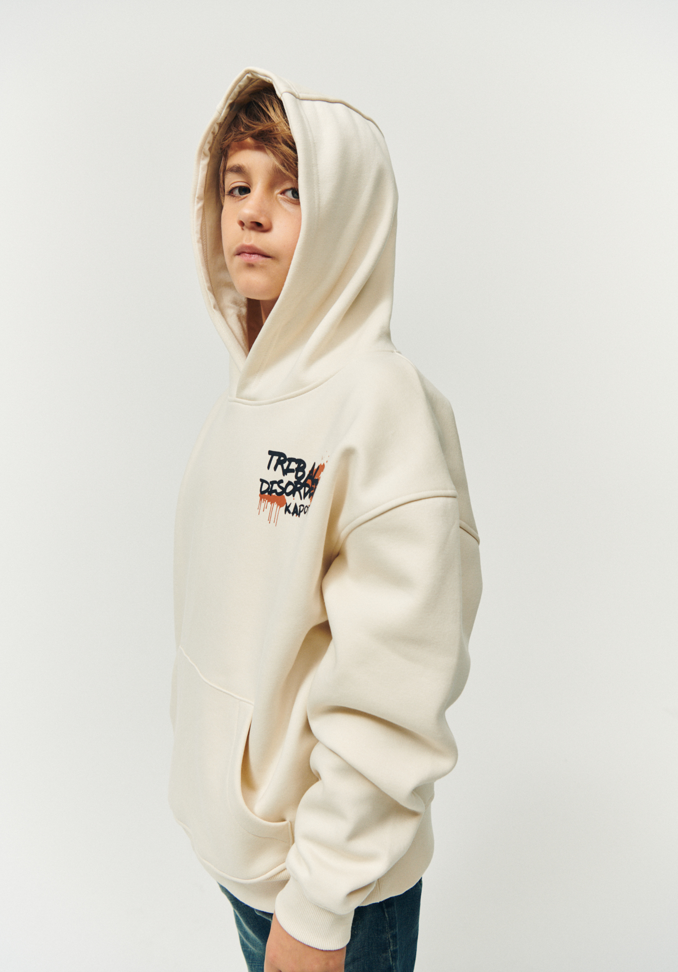 ETOK   Sweat beige Garçon