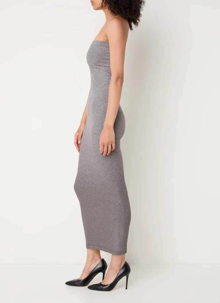 Rochie lungă Wolford cu efect gradient strălucitor și lurex.