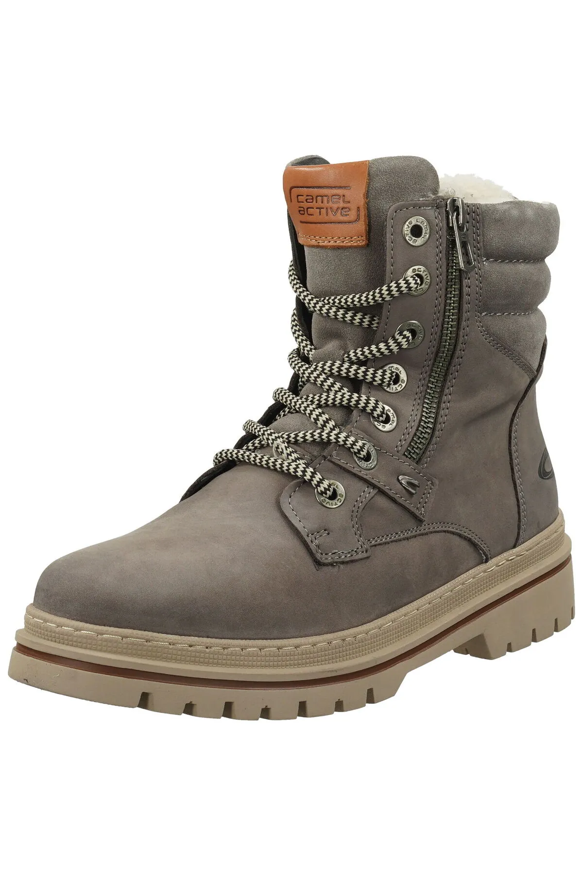Camel Active  Stiefelette - Grau - Blockabsatz