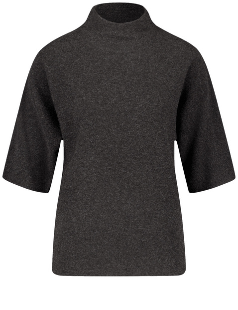 Kurzarmpullover mit Kaschmiranteil