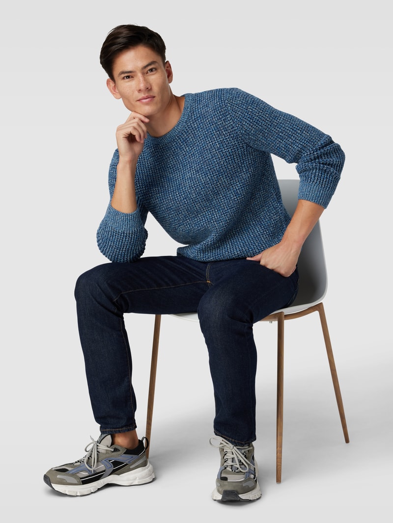 Pullover aus Baumwolle in blau