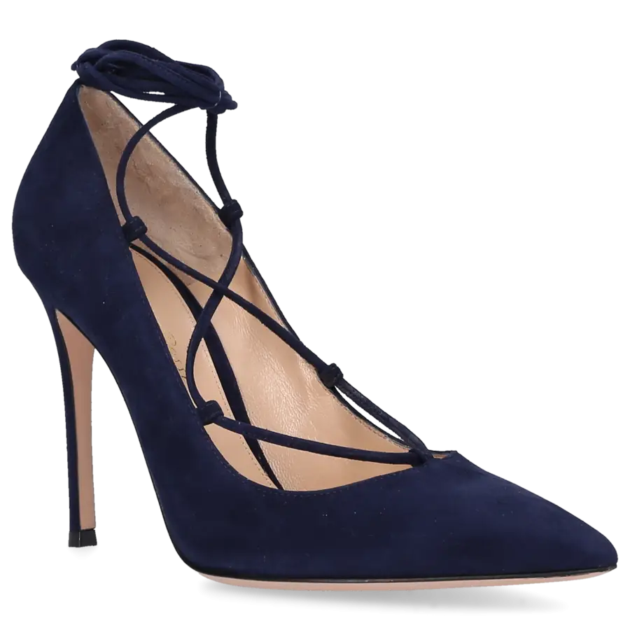 Gianvito Rossi - High Heels Pumps FEMI Veloursleder - blau