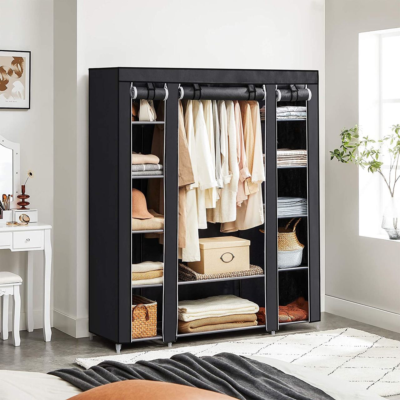 Songmics Kleiderschrank, 150 x 45 x 175 cm