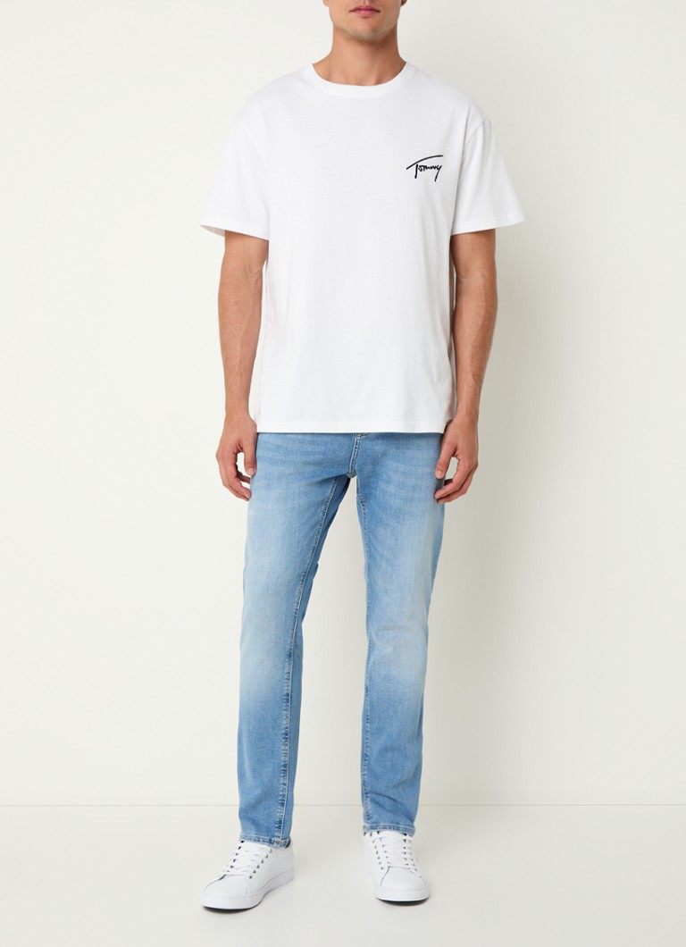 Calça jeans Tommy Hilfiger Austin slim fit com lavagem clara