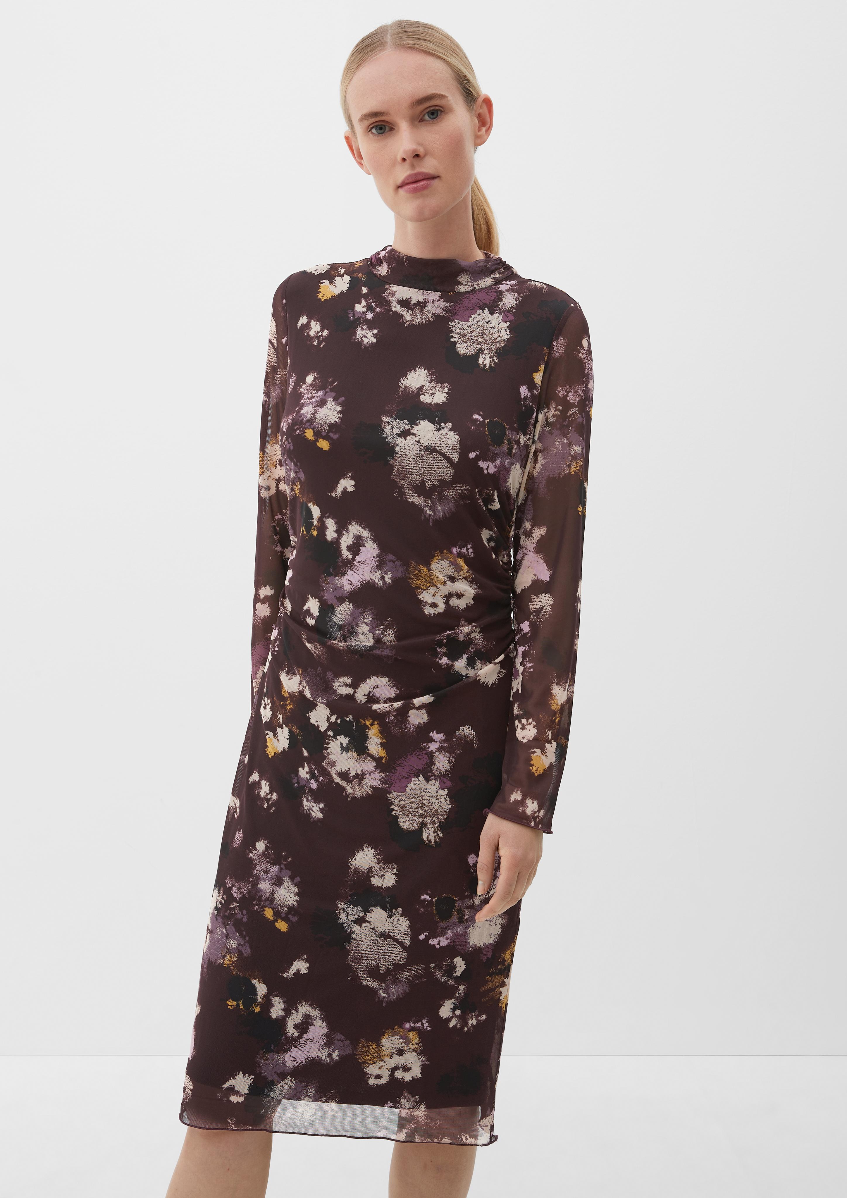Mesh-Kleid mit Raffungen  2118568-49A0