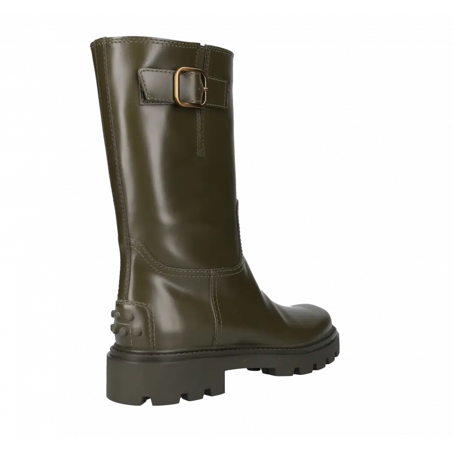 Tod's - Stiefeletten BIKER Kalbsleder - grün
