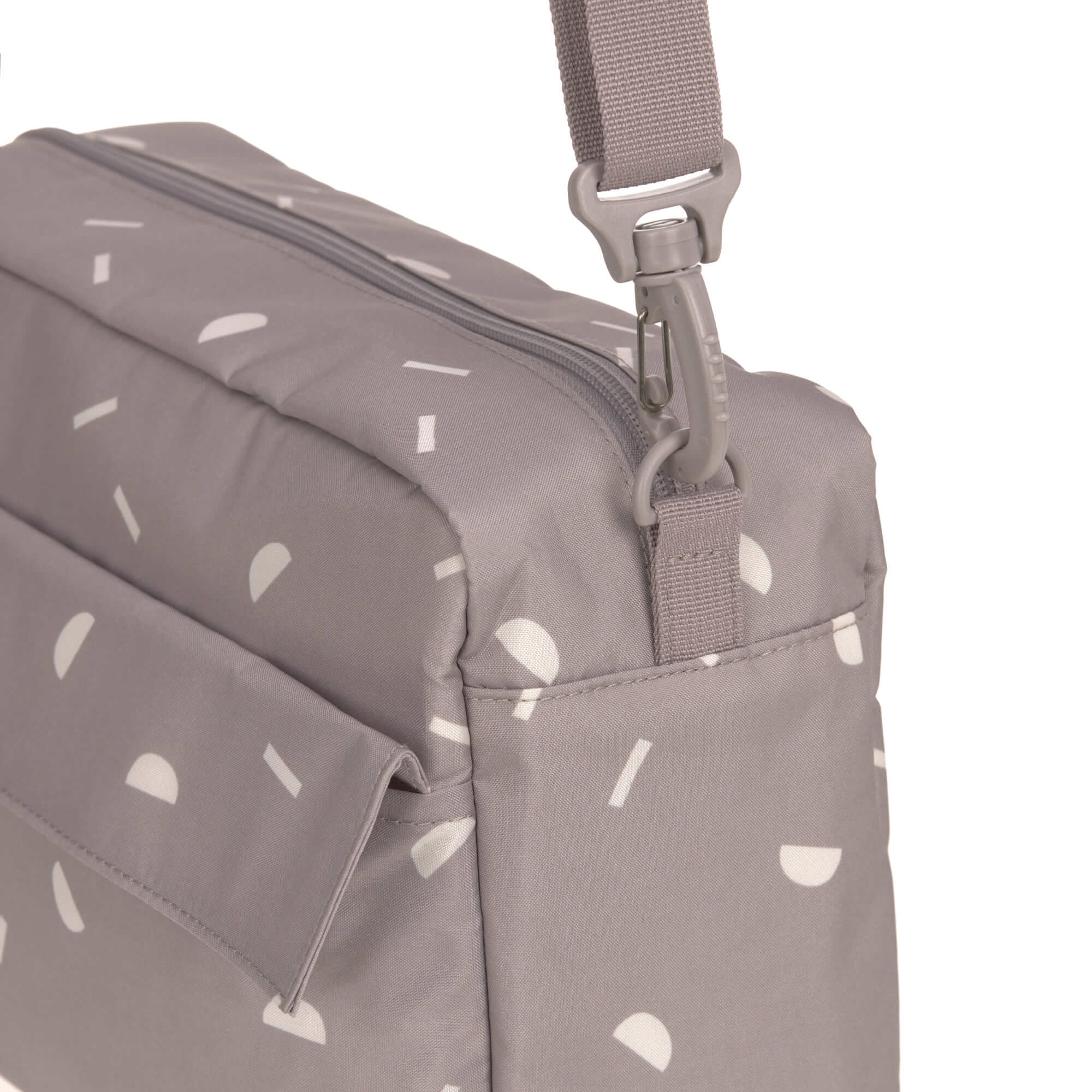 Kinderwagentasche - Blocks Taupe, Grau
