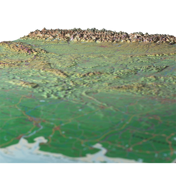SCHWEIZ RELIEFKARTE 57X77CM OHNE RAHMEN - Karte