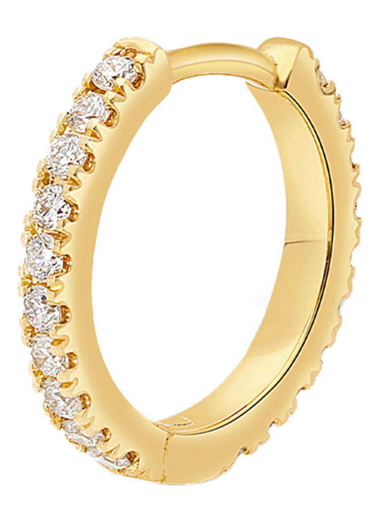 Culet Jewellery Eternity Maxi viengabala stīpiņas auskars no 18 karātu dzeltenā zelta ar dimantiem