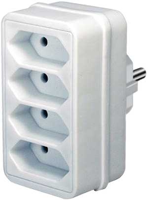 Brennenstuhl 1508040 Uziemiony adapter wtykowy 4