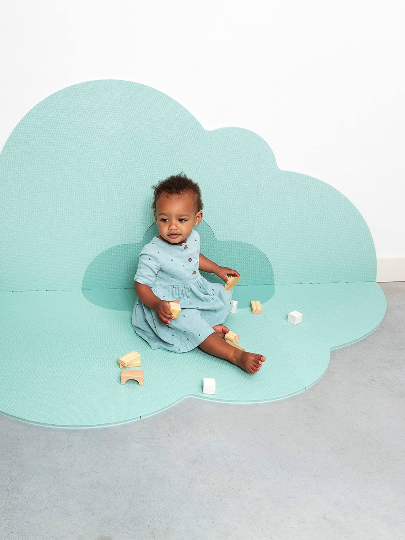 Quut Großer Baby Spielteppich WOLKE QUUT - mehrfarbig