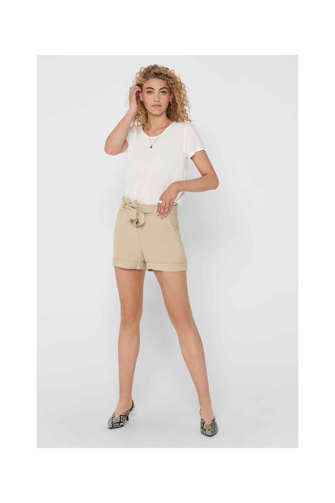 Only Shorts 1 Femme couleur beige