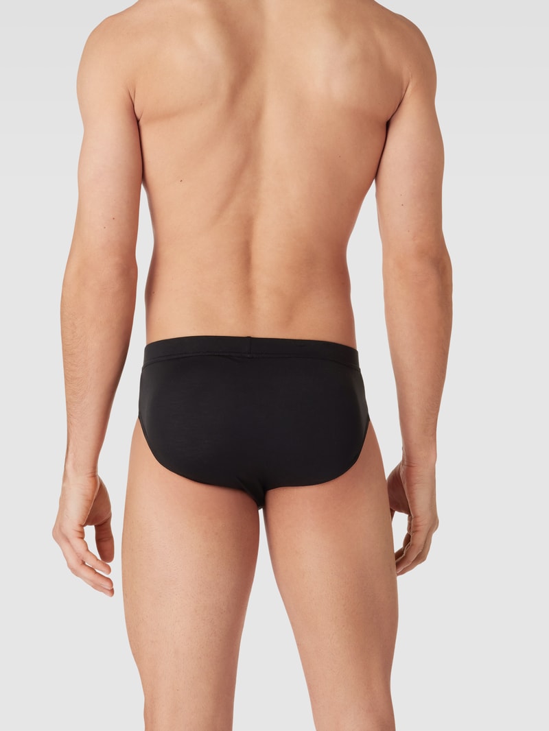 Slip mit Label-Detail in schwarz