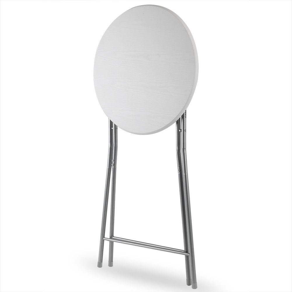 Casaria Stehtisch (1-St), Klappbar 110cm Hoch Rund Ø60cm Garten Camping Bistrotisch Partytisch