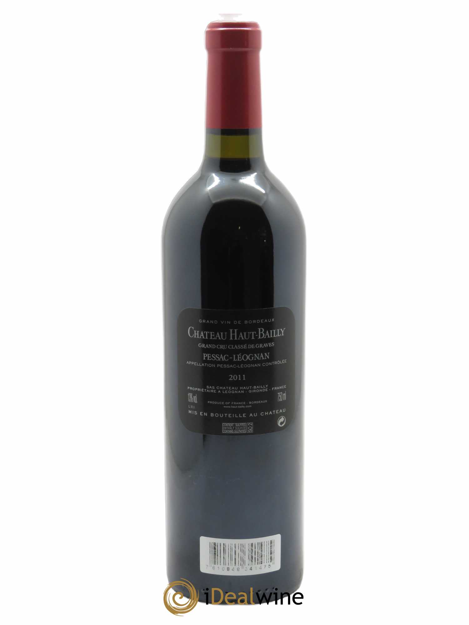 Château Haut-Bailly Cru Classé de Graves  2011 - Lot de 1 Bouteille