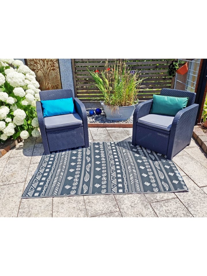 JACK Outdoor Teppich 120x180cm In- & Outdoor in India Anthrazit günstig kaufen 120x180cm