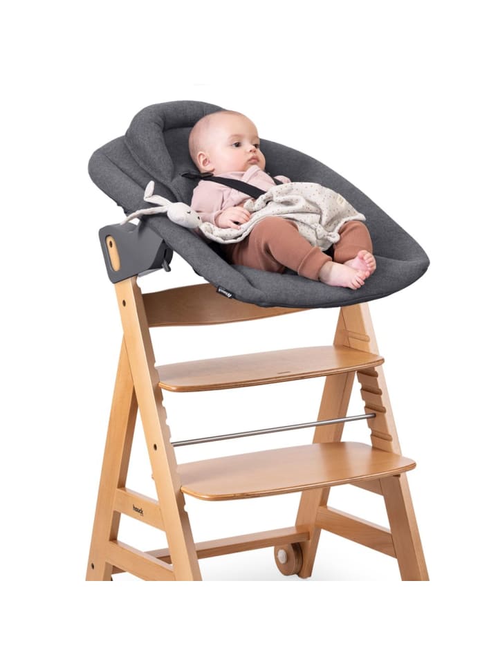 Hauck Beta Plus Natural 5-tlg. Newborn Set - Hochstuhl   in beige,grau günstig kaufen onesize