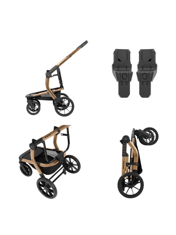 Kikkaboo Kombikinderwagen Irene 3 in 1 in schwarz günstig kaufen onesize