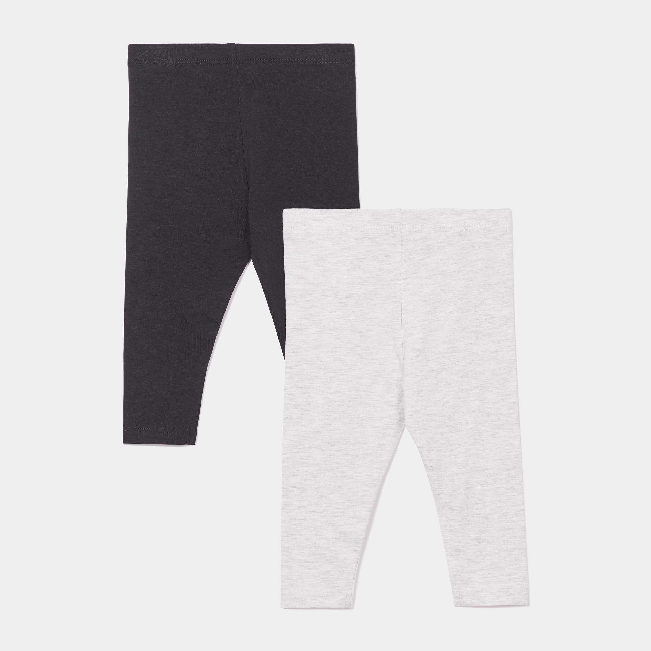 Lot 2 leggings noir bébé fille | La Halle