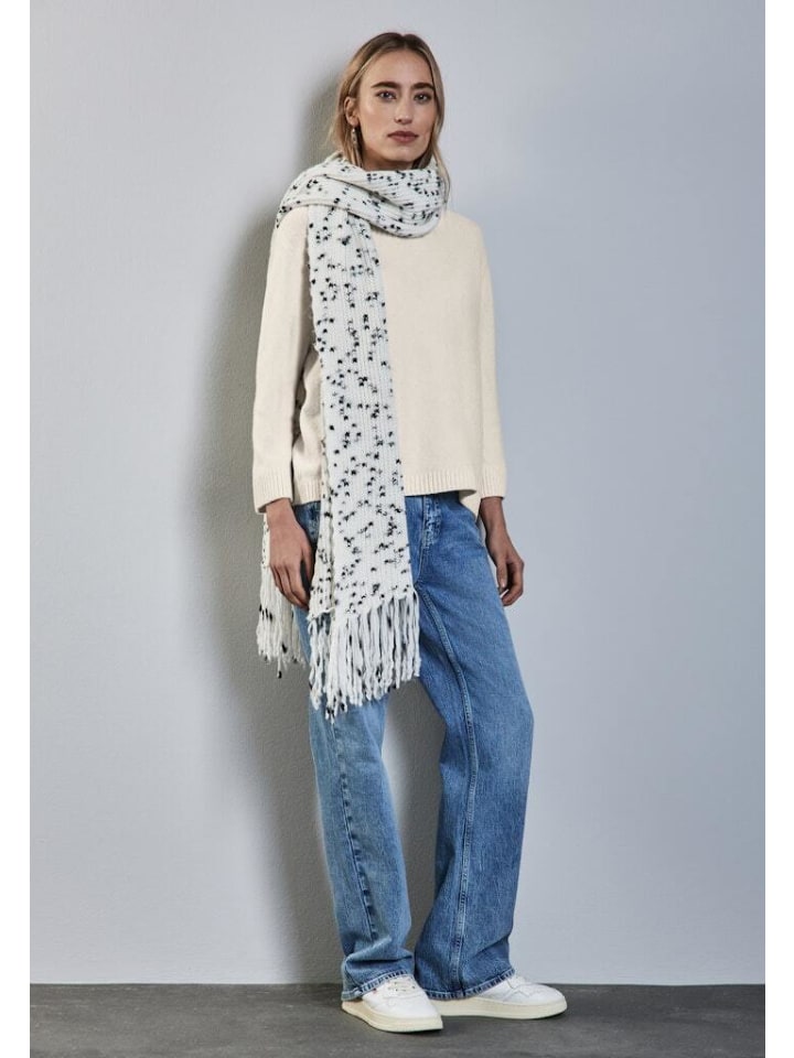 Street One Pullover in cream white melange günstig kaufen