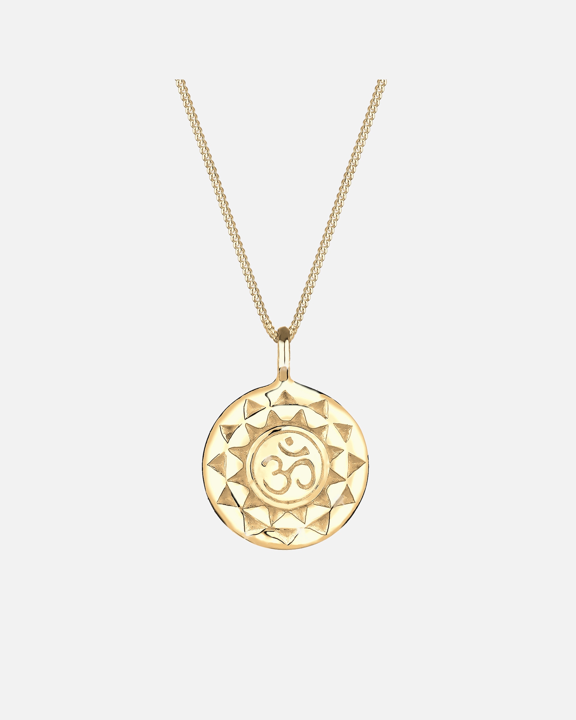 Dámsky prívesok Elli Talisman Yoga s príveskom Vintage Look - (925/1000) striebro pozlátené