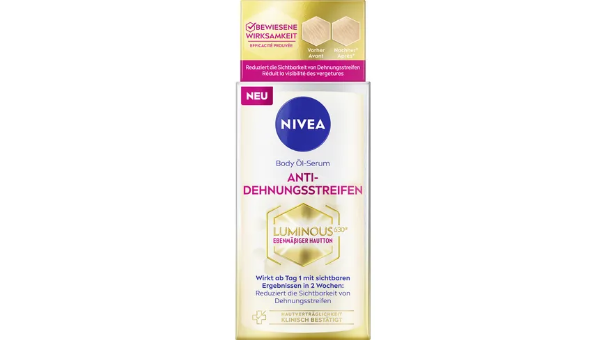 Nivea Luminous Body-Öl-Serum Anti-Dehnungsstreifen 100 ml