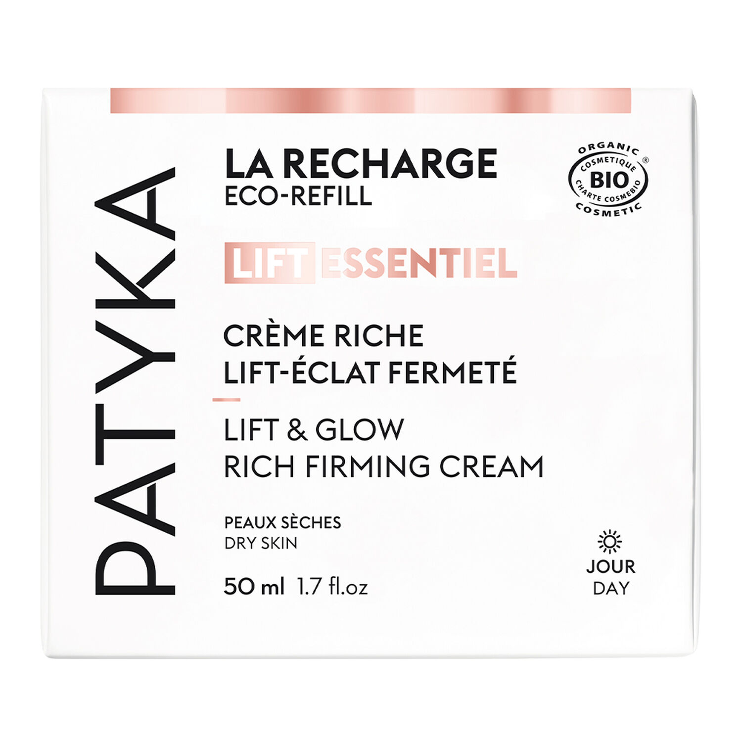Patyka Lift Essentiel Recharge Crème Riche Eclat Fermeté