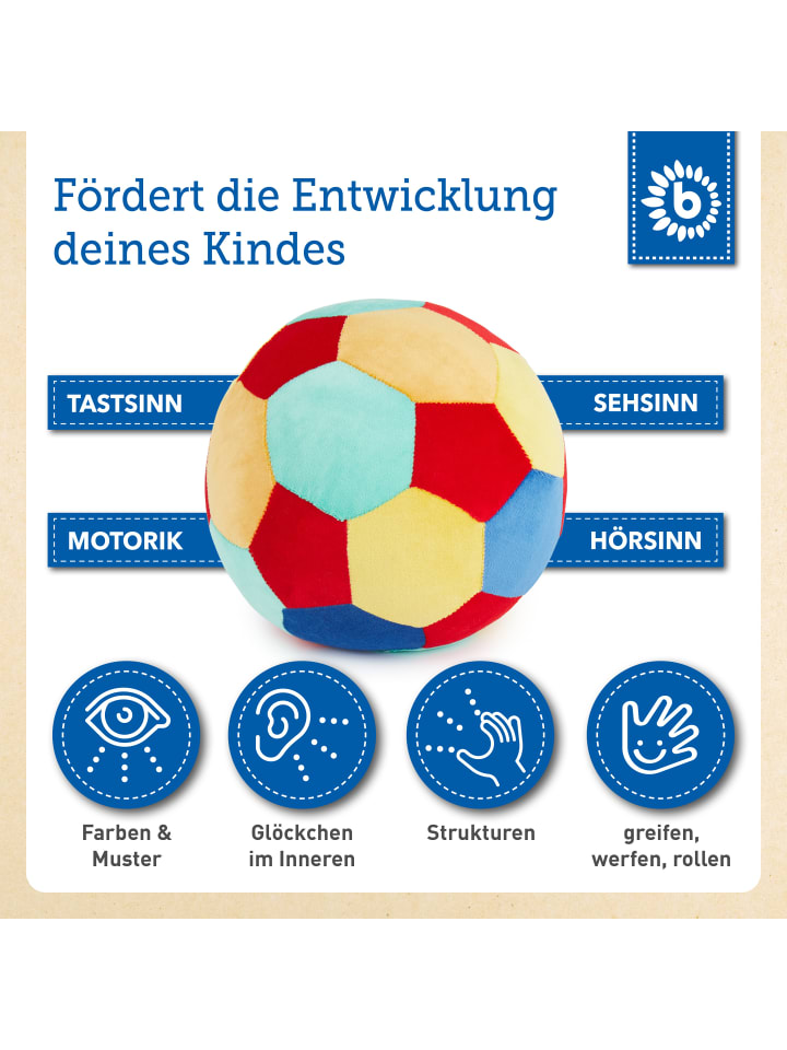 Bieco Spielwaren Softball Baby Rassel - ab 6 Monate in Mehrfarbig günstig kaufen onesize