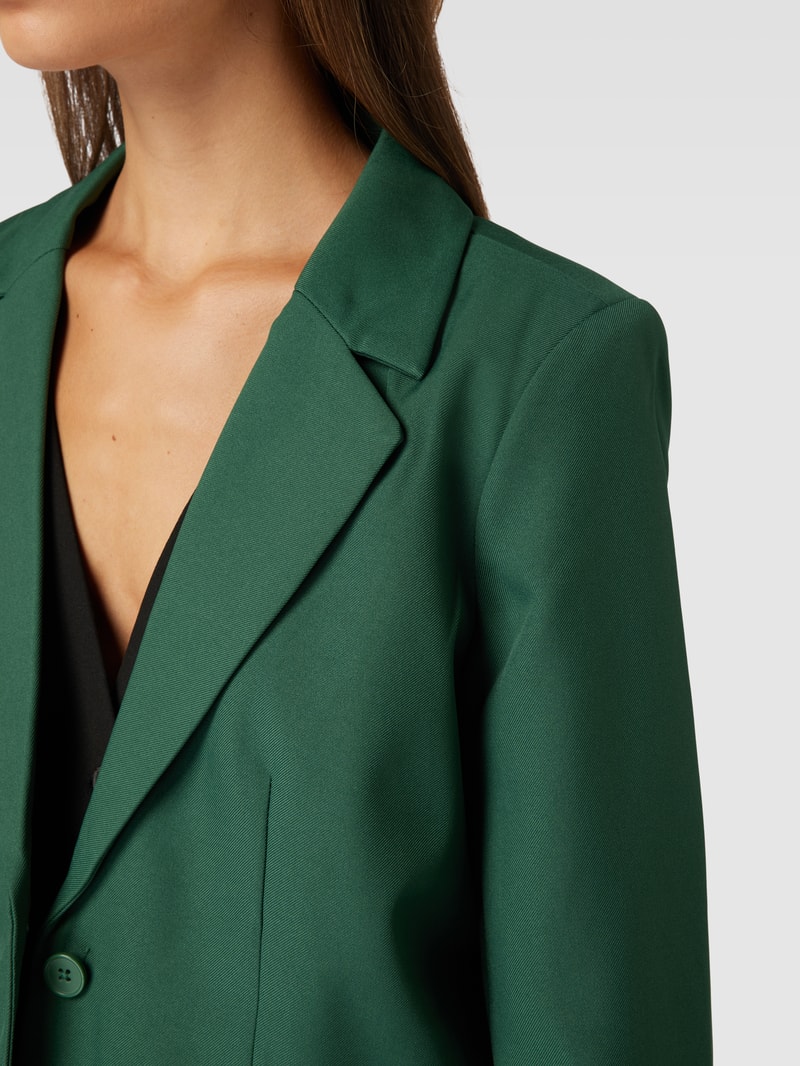 Blazer mit Reverskragen Modell 'NEVA' in dunkelgrün