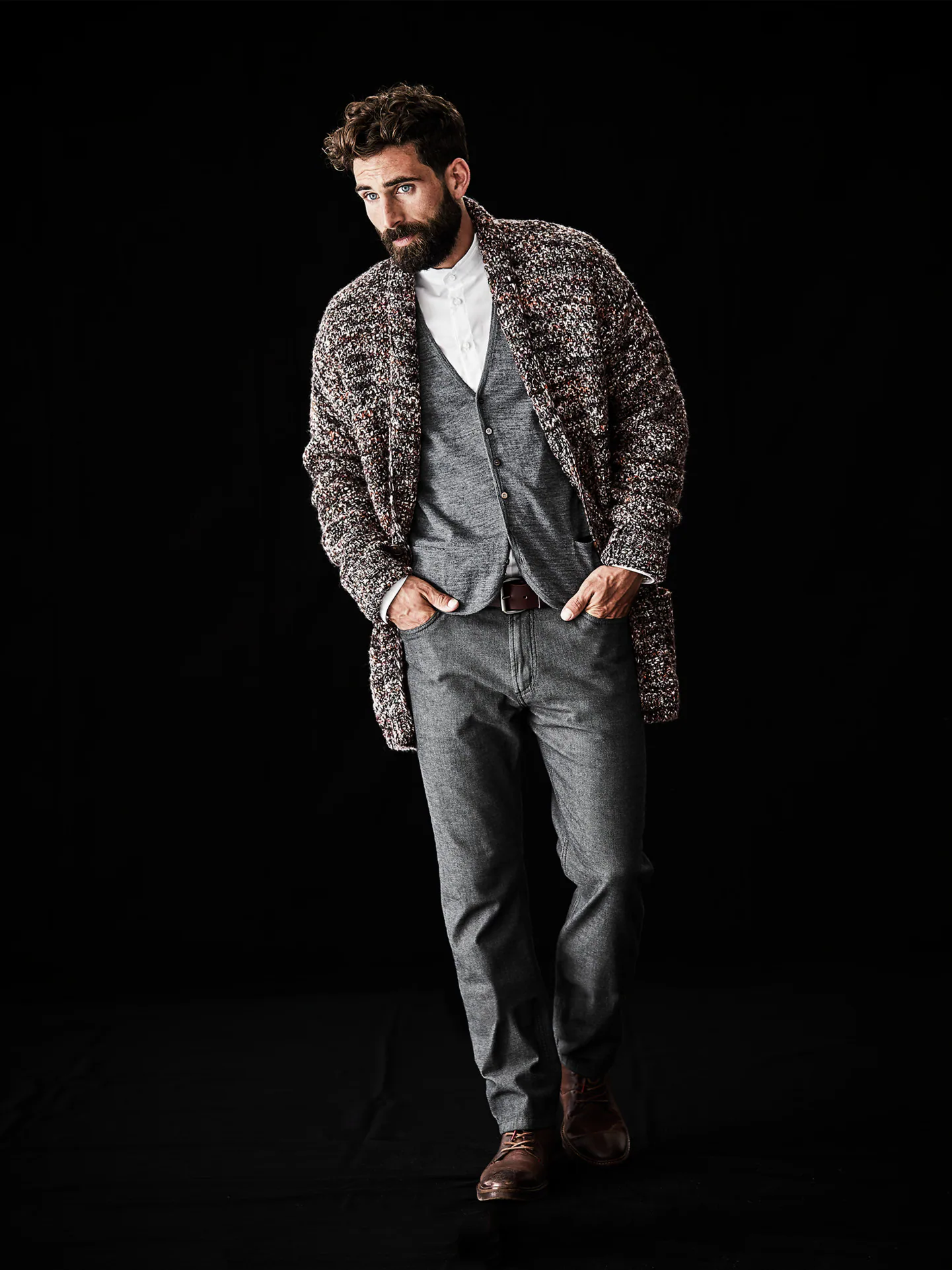 Stadtlichter-Strickjacke
