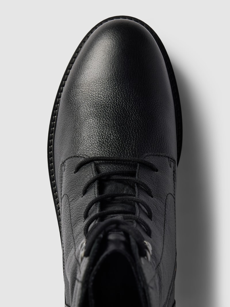 Schnürboots mit Strukturmuster Modell 'HOARA' in schwarz