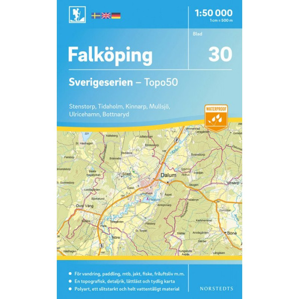 30 FALKÖPING 1:50.000 - Straßenkarte