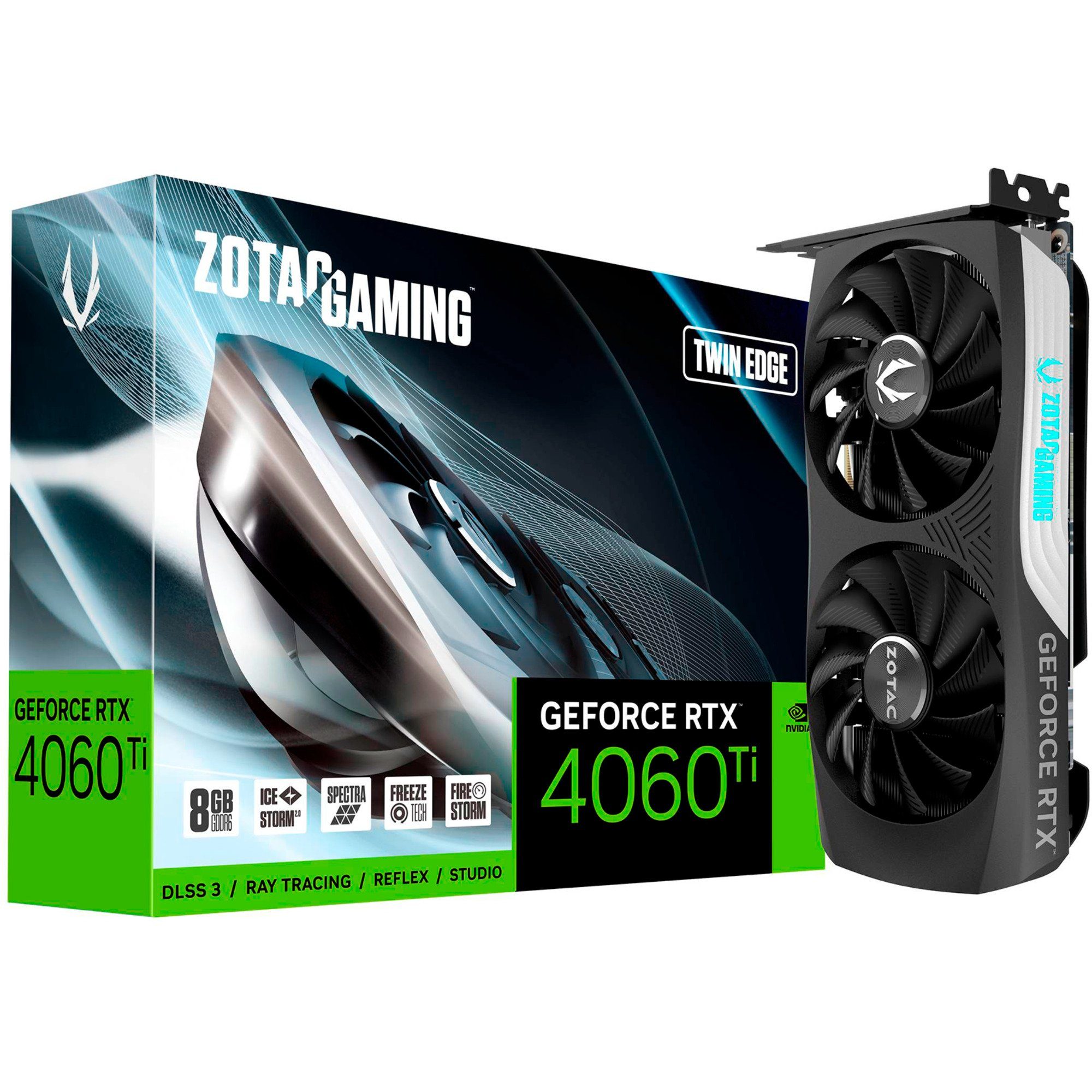 Zotac ZOTAC GeForce RTX 4060 Ti 8GB Twin Edge OC, Grafikkarte (8 GB)