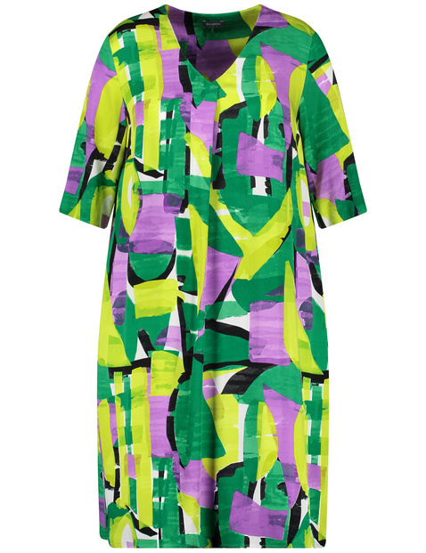 Knieumspielendes Blusenkleid mit 3/4 Arm