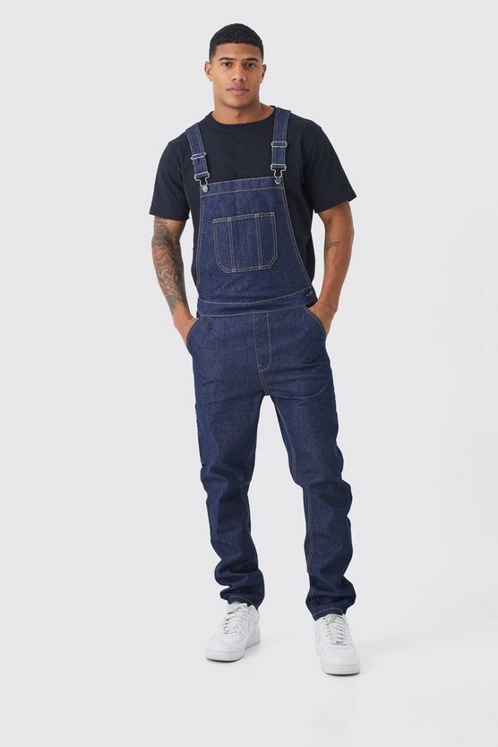 Lange Jeans-Latzhose