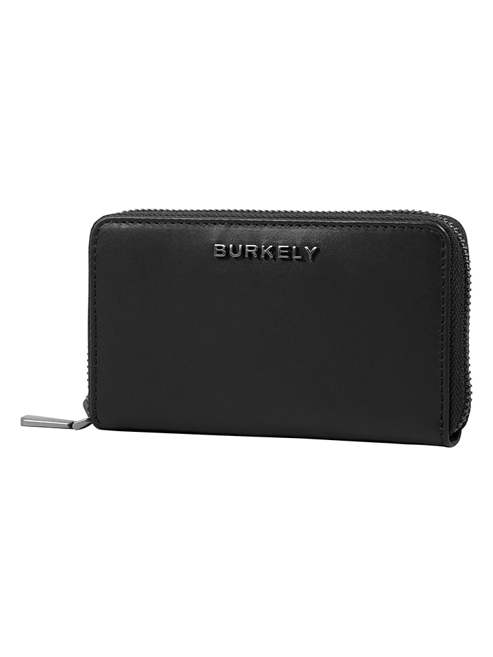 Burkely Leder-Geldbörse in Schwarz - (B)14 x (H)8,5 x (T)2,5 cm günstig kaufen onesize