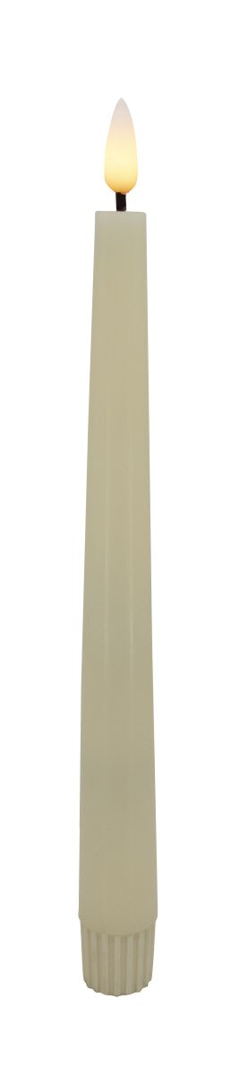 LED Stabkerze Creme 17,5 cm