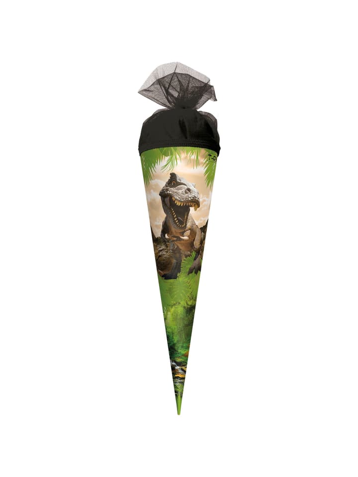 ROTH Geschenk-Schultüte klein Tyrannosaurus 50 cm, rund in Grün günstig kaufen onesize