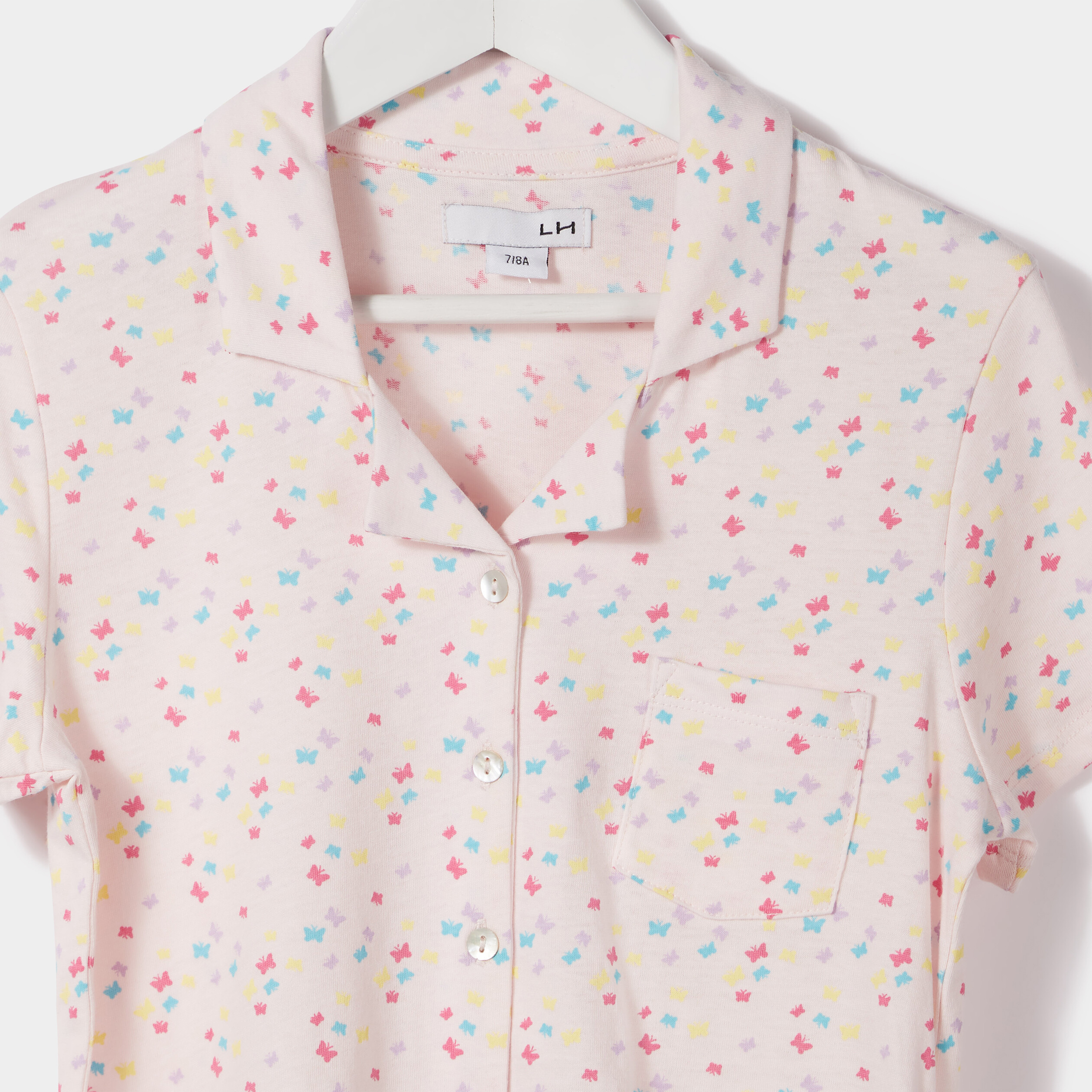 Ensemble pyjama rose clair fille | La Halle
