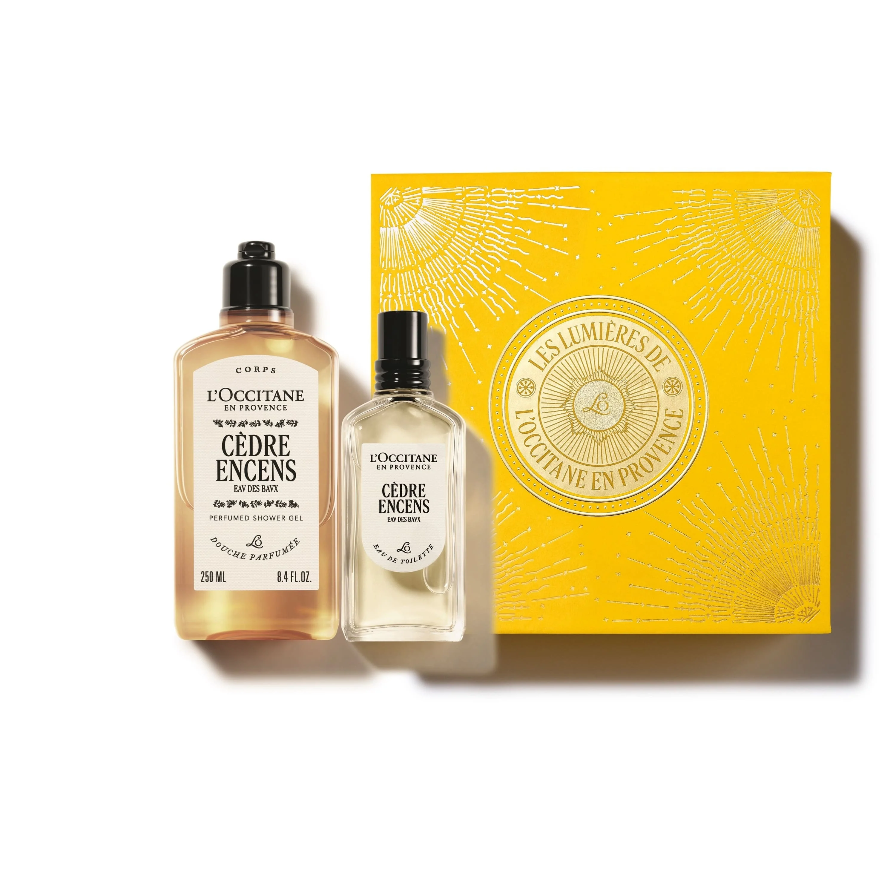 Cèdre Encens Parfüm-Weihnachtsgeschenksets – 25 Geschenksets für Gesicht und Körper, Eau de Toilette, Bade- und Duschsets