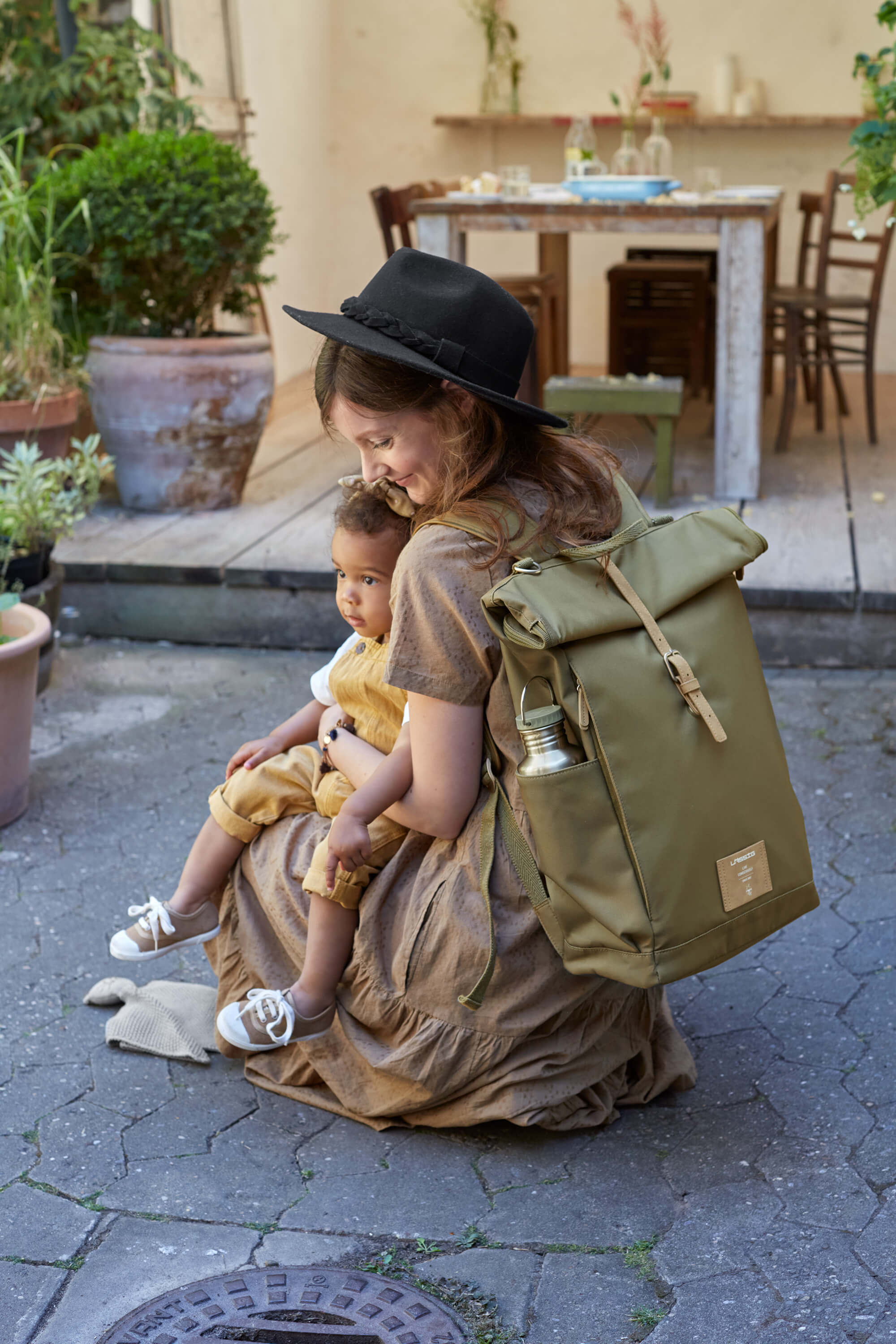 Wickelrucksack - Rolltop Backpack, Olive