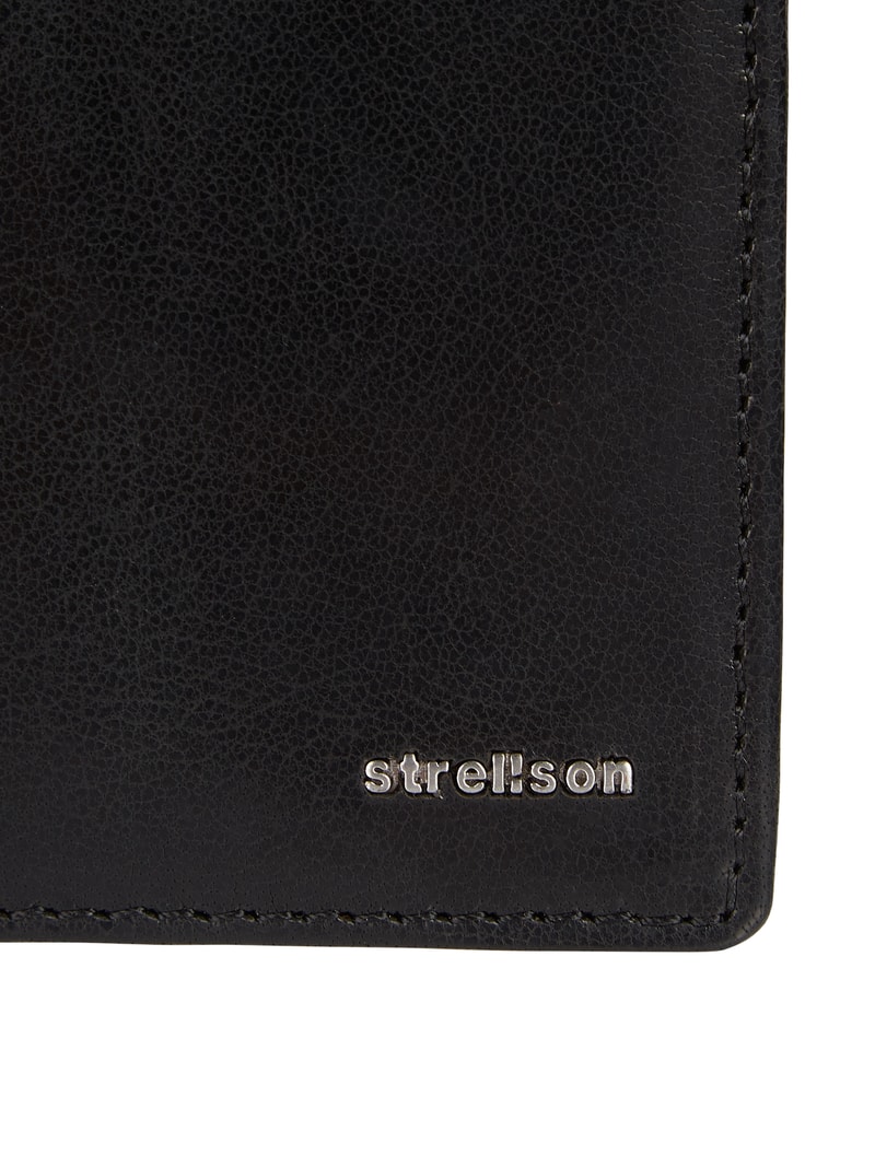 Geldbörse aus Leder Modell 'Jefferson' - RFID-blocking in schwarz